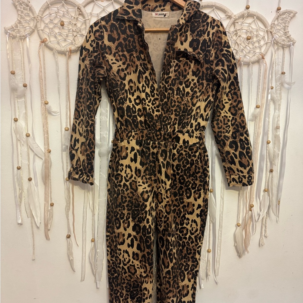 36 Point 5 Brown Black Wrap Dress with Collar